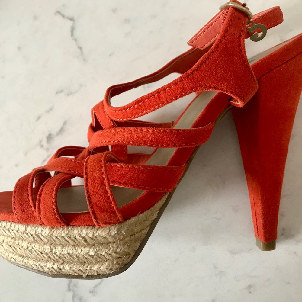 Guess orange heels